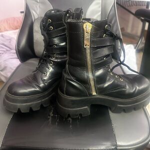 Platform Leather Boots